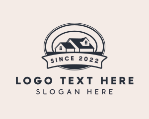 Roofing - Residential House Property logo design