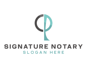 Notary - Law Legal Notary Consultant logo design