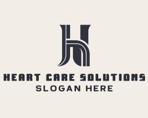 Industrial Contractor Builder Letter H logo design