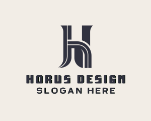 Industrial Contractor Builder Letter H logo design