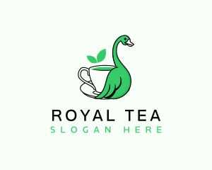 Organic Tea Swan logo design