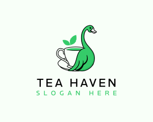 Organic Tea Swan logo design