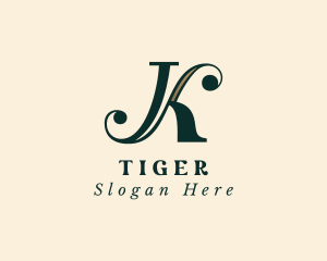 Elegant Styling Letter K Logo