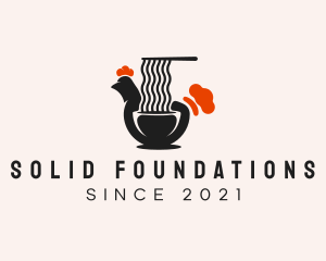 Cuisine - Chicken Pho Noodle Soup logo design