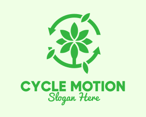 Green Plant Cycle logo design