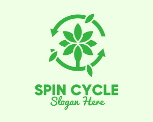 Green Plant Cycle logo design