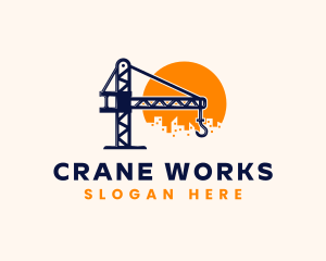 Crane - Crane Building Construction logo design