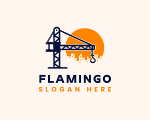 Crane Building Construction logo design