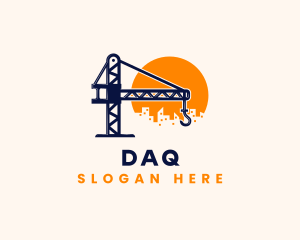 Crane Building Construction logo design