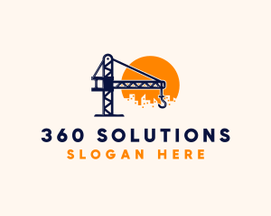 Crane Building Construction logo design