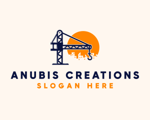 Crane Building Construction logo design