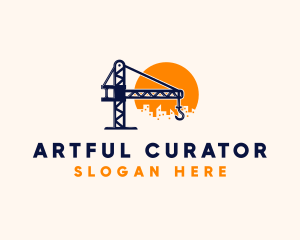 Crane Building Construction logo design