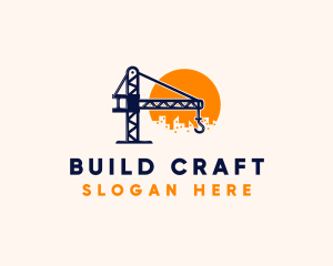 Crane Building Construction logo design