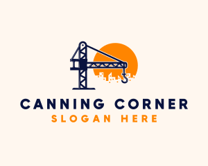 Crane Building Construction logo design