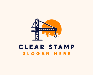 Crane Building Construction logo design