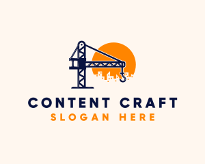 Crane Building Construction logo design