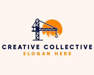 Crane Building Construction logo design