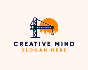 Crane Building Construction logo design