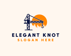 Crane Building Construction logo design