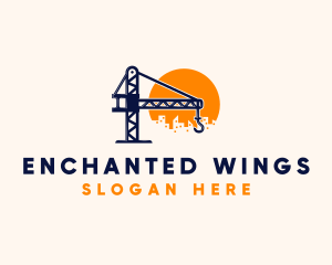 Crane Building Construction logo design