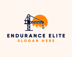 Crane Building Construction logo design