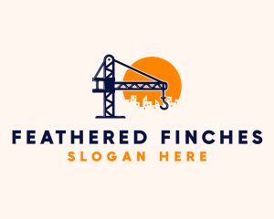 Crane Building Construction logo design