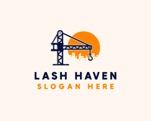 Crane Building Construction logo design