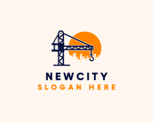 Crane Building Construction logo design