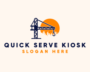 Crane Building Construction logo design