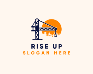 Crane Building Construction logo design