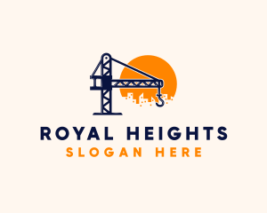 Crane Building Construction logo design