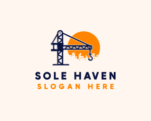 Crane Building Construction logo design