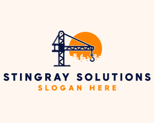 Crane Building Construction logo design