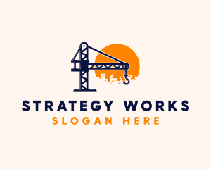 Crane Building Construction logo design