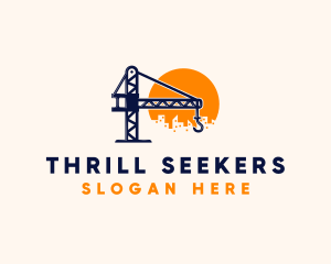 Crane Building Construction logo design