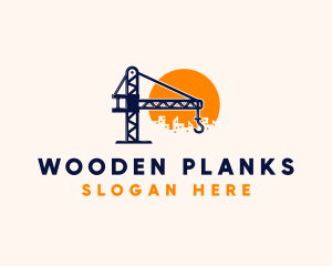 Crane Building Construction logo design