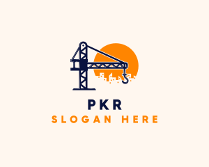 Crane Building Construction logo design