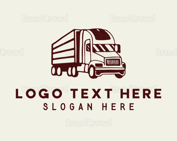 Forwarding Truck Driver Logo