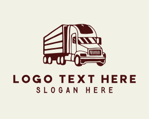 Logistics - Forwarding Truck Driver logo design