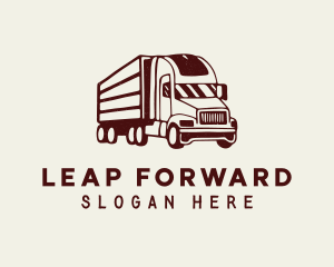 Forwarding Truck Driver logo design