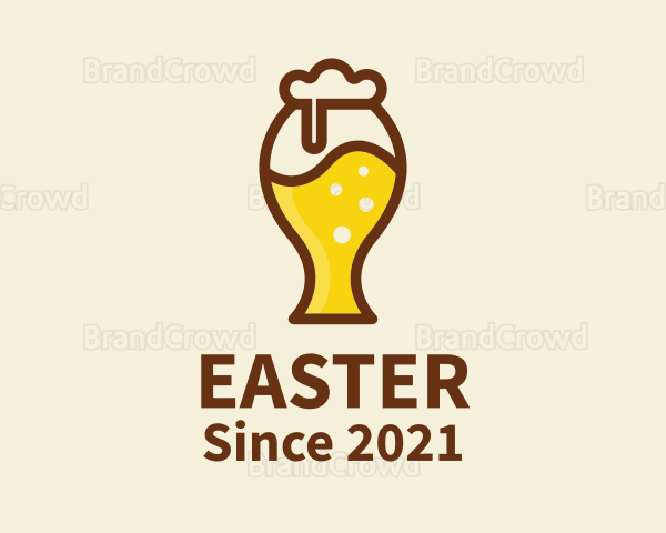 Beer Glass Icon Logo