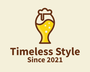 Beer Glass Icon  logo design
