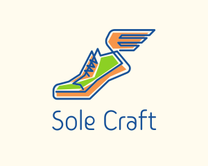 Cool Winged Kicks  logo design