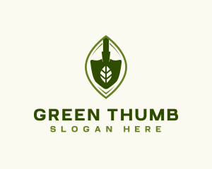 Planting - Shovel Leaf Planting logo design