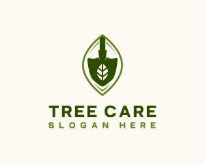 Arboriculture - Shovel Leaf Planting logo design