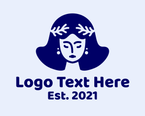 Hairstyle - Sea Coral Woman logo design