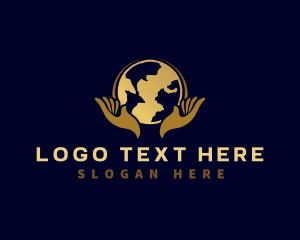 Advocate - Globe Hand Foundation logo design