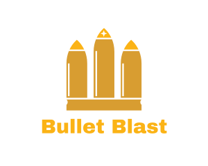 Ammunition - Gold Crown Bullet logo design