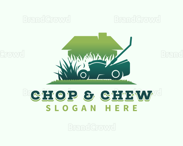 Mower Grass Cutter Logo