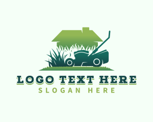 Landscape - Mower Grass Cutter logo design